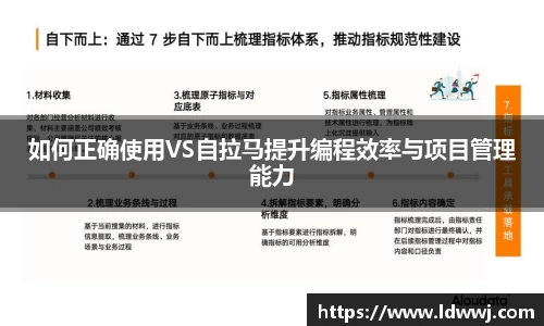 如何正确使用VS自拉马提升编程效率与项目管理能力